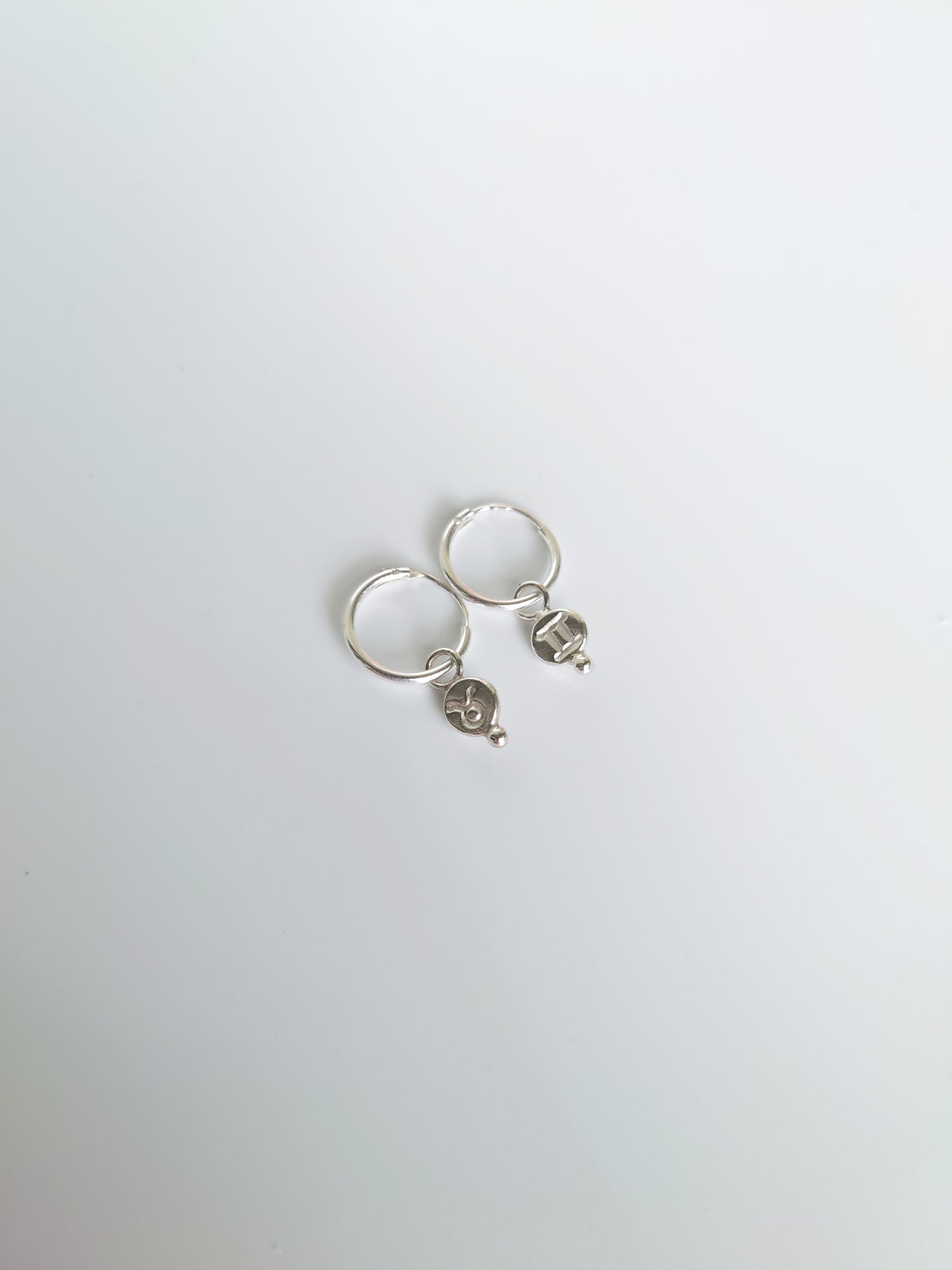 Star Sign Dainty Hoop Earring