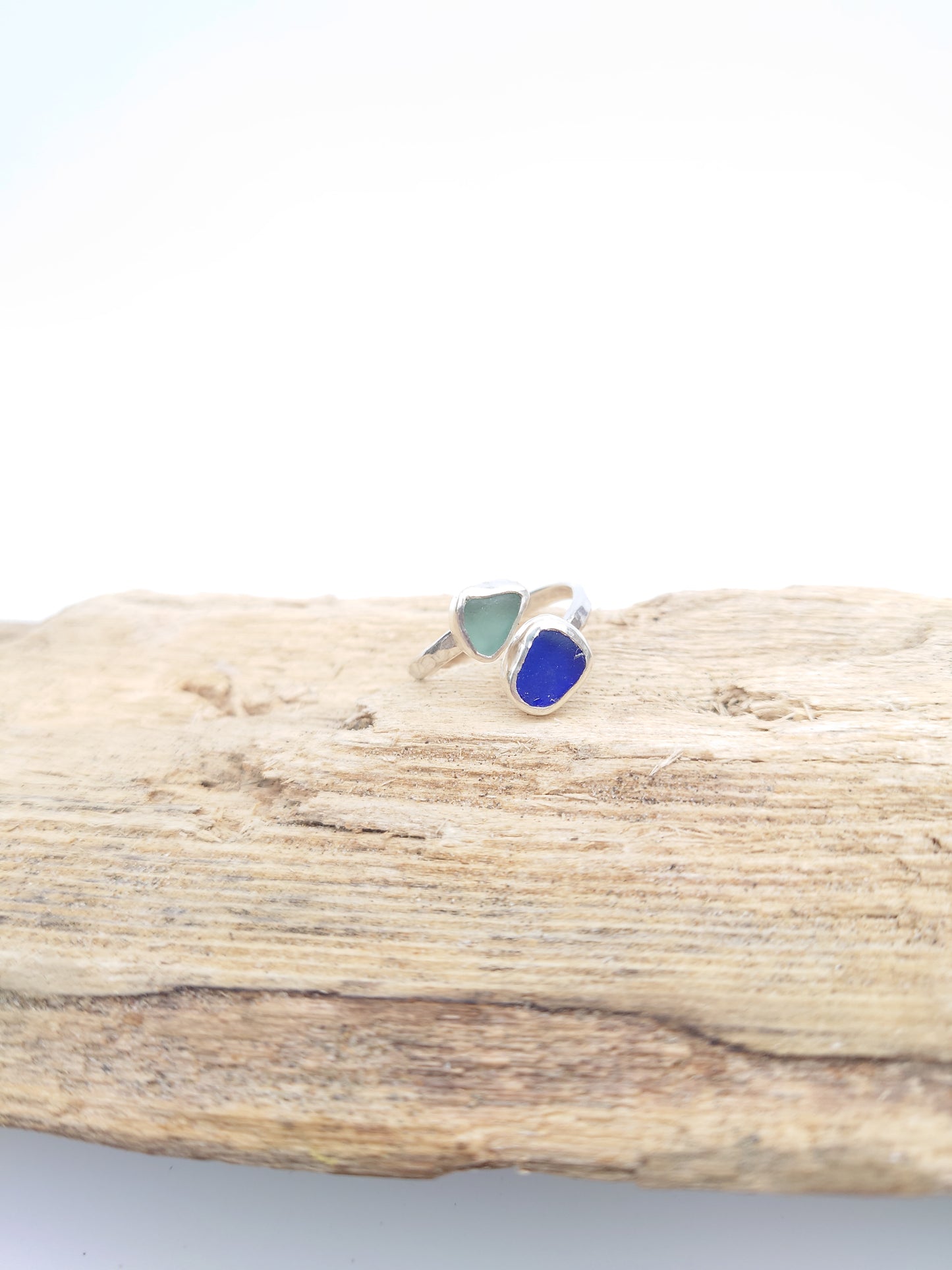 Adjustable Sea Glass Ring Collection