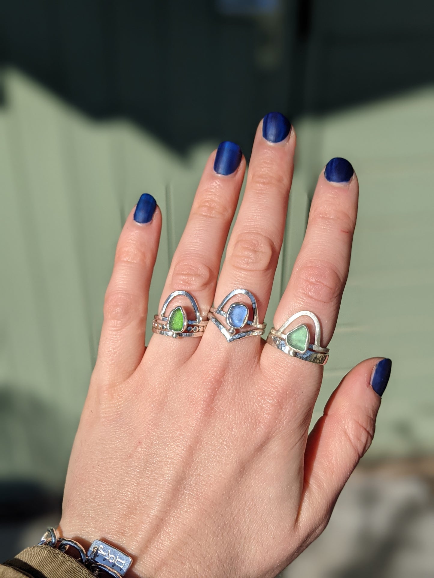 Ocean Cliffs Sea Glass Ring