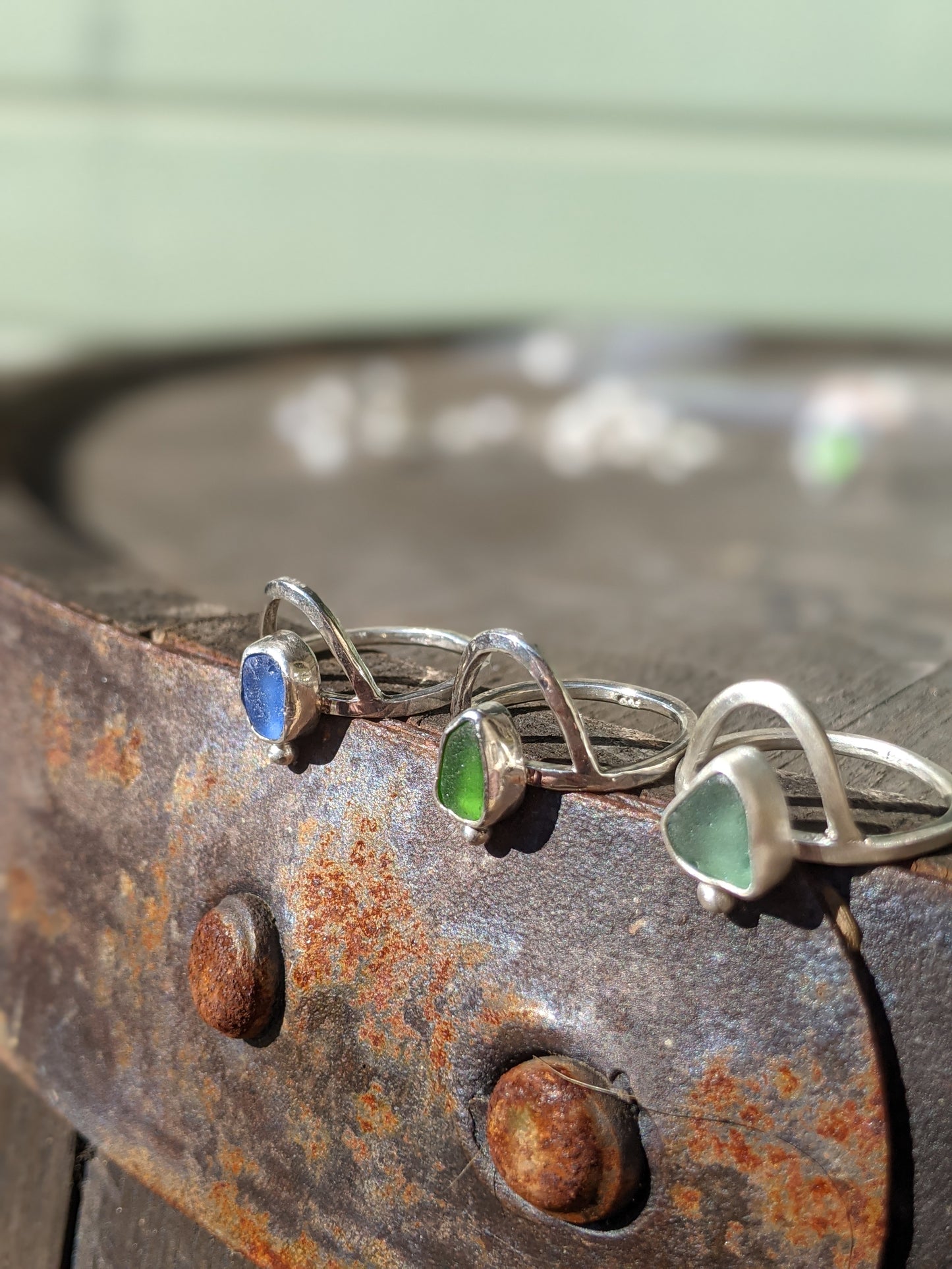 Ocean Cliffs Sea Glass Ring